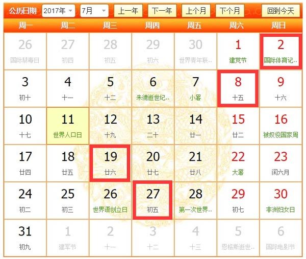 2017年7月那幾天適合裝修，7月裝修吉日